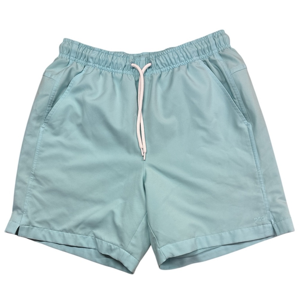 DSG Men’s Training Light Teal Pull-on Shorts Size Small